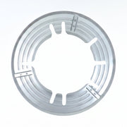 Durable steel wok holder for gas hobs and burners