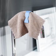 Set of 6 colorful towel clips arranged for display