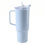 Leak-proof lid and reusable straw for travel tumbler.