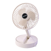 Collapsible USB fan that folds flat for travel
