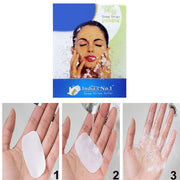 Multiple thin paper soap strips infused with jasmine fragrance.