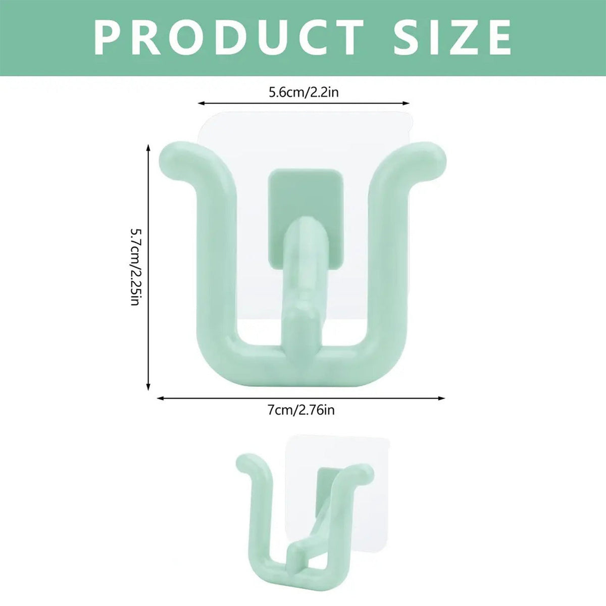 Dimensions of wall-mounted slipper holder