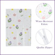 Dustproof washing machine cover shielding top load washer from dirt