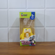 Kids tabletop water dispenser toy setup encouraging hydration and pretend play