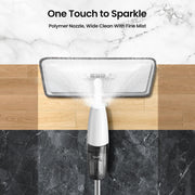 Floor cleaning spray mop with microfiber pad for quick home cleaning