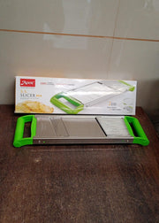 Apex stainless steel 2-in-1 vegetable slicer ready for slicing tasks
