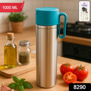 Leak-proof oil dispenser bottle ideal for cooking oil and vinegar pouring