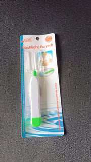 LED flashlight ear cleaner tool showing ergonomic grip