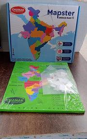 Kids playing with India Map Puzzle to learn states and capitals