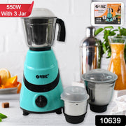 Orbit mixer grinder kitchen appliance with stainless steel jars and powerful motor.