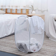 Laundry hamper basket with sturdy handles