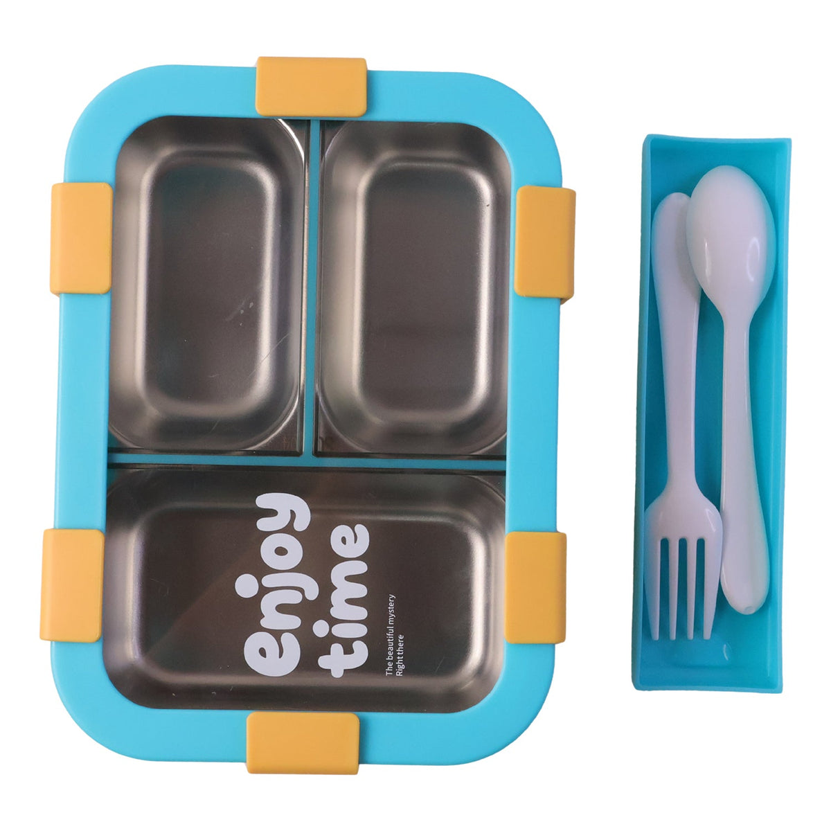Leak-proof stainless steel food container for kids and adults