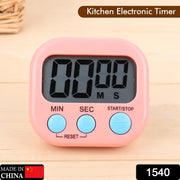 Digital kitchen timer showing a countdown, perfect for precise cooking.