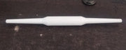 Sturdy plastic rolling pin with anti-skid base for stable operation.