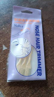 Complete set of nose hair removal tools neatly arranged for display.