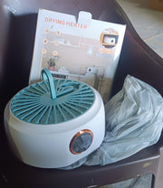 Portable clothes dryer folded neatly for easy storage