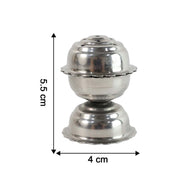 Compact size of the stainless steel incense holder for rituals.