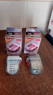 Apex travel soap case held in hand illustrating easy portability