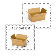 A brown corrugated packing box with ample space for secure product storage and transit.
