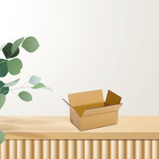 An open brown corrugated box, perfect as a versatile storage solution for various items.
