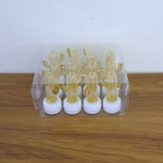 Decorative cactus shaped flameless LED candles lit up adding ambient lighting