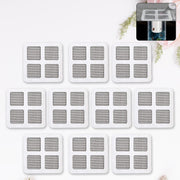 Window Screen Repair Kit with ten self-adhesive mesh patches, ready to fix tears and holes.