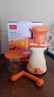 Detachable parts and accessories of Apex manual fruit and carrot juicer for easy cleaning