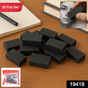 Collectible fancy eraser set with colorful mix designs