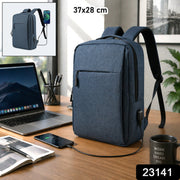 Stylish travel backpack with secure anti-theft design and laptop storage