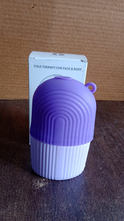Full view of Purple Beauty Ice Roller designed for facial and eye massage
