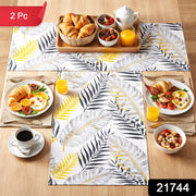 Double-sided reversible dining table mat for versatile use
