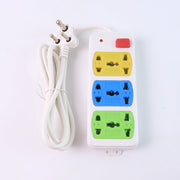 3-in-1 compact extension strip designed for travel and office use