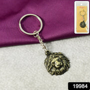 Metal keychain with sturdy ring for attaching keys or bags