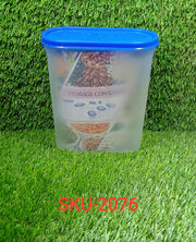 Transparent airtight container for efficient food storage, 2000 ml capacity.