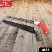 Close-up of the high carbon steel blade of the Hand Pruning Saw.