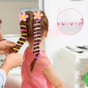 Soft Spandex Fabric Telephone Wire Hairbands for Toddlers