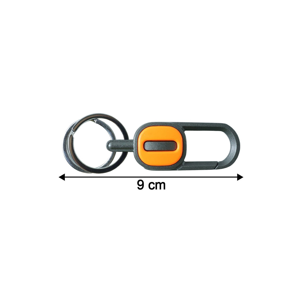 Durable metal alloy carabiner key holder showing quality finish