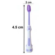Child using kids cartoon spring frog toothbrush set