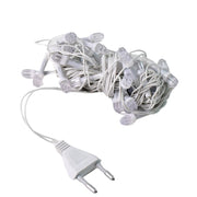 Net style multi-color LED fairy lights creating glowing effect