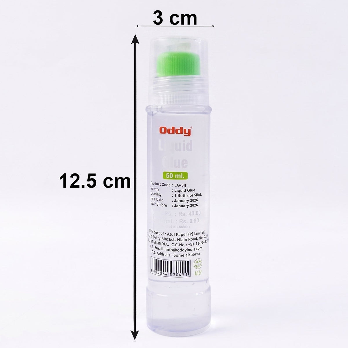 Transparent liquid glue pen for clean application work