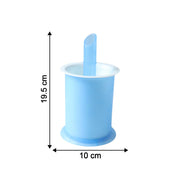Refreshing frozen juice popsicles chilling inside the reusable silicone molds.