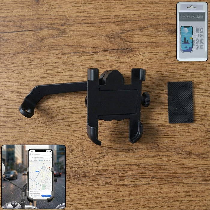 Metal Bike Phone Holder – Rear View Mirror Mount | PHOBIA