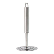 Ergonomic stainless steel potato masher for effortless mashing