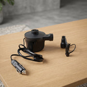 Portable electric pump for inflating car air mattress
