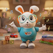 Battery operated dancing rabbit toy for children