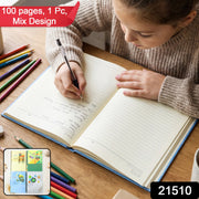 Hardbound Ruled Diary – Durable 100-Page Notebook 240x180mm