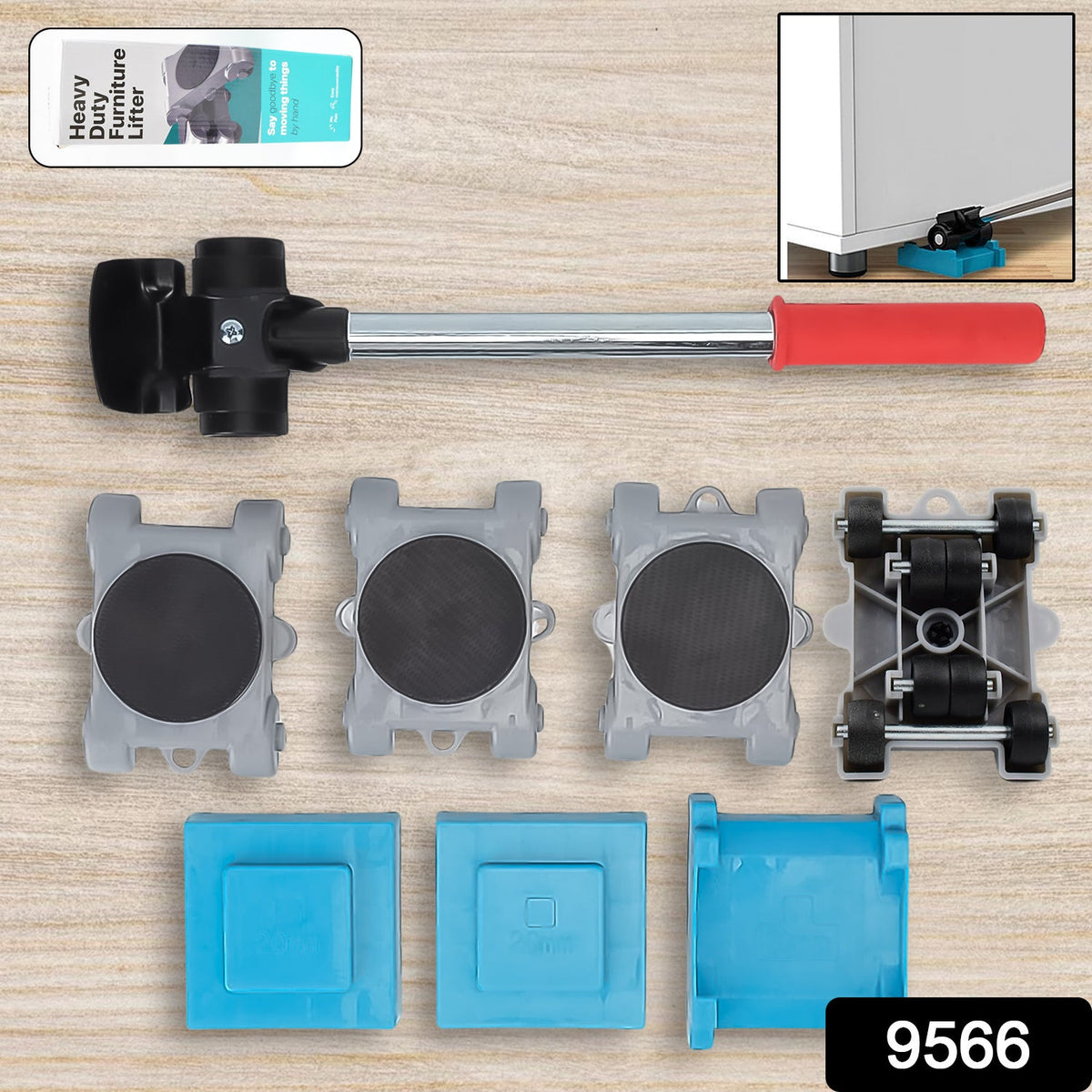 Durable furniture dolly with smooth wheels for easy appliance movement.