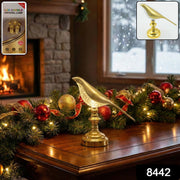 Detailed view of the illuminated Crystal LED Table Lamp, showcasing its soft glow.