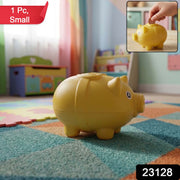 Piggy shaped coin bank suitable for children