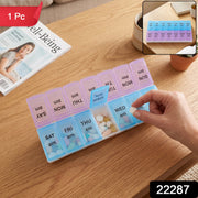 Weekly pill organizer morning evening